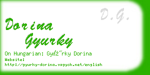 dorina gyurky business card